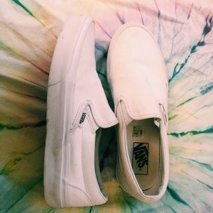 white vans great condition size 8(w)!!!